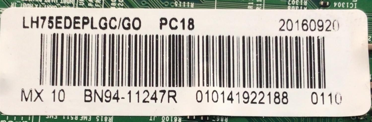 MAIN PARA MONITOR SAMSUNG / NUMERO DE PARTE BN94-11247R / BN97-10416F / BN41-02456B / BN9411247R / 11247R / NUMERO DE PANEL CY-GH075CSLVXH / MODELO LH75EDEPLGC/GO - Imagen 4